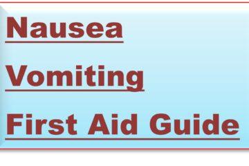 Nausea Vomiting First Aid Guide