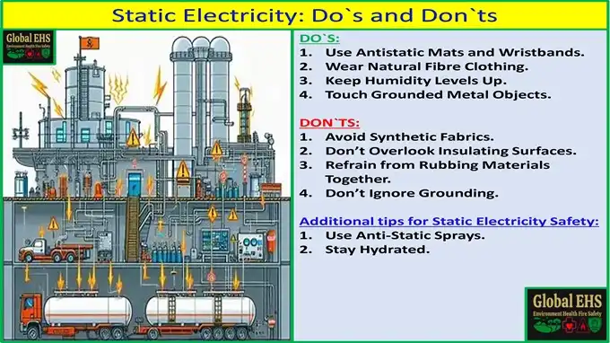 Safety tips: static electricity do`s and don`ts