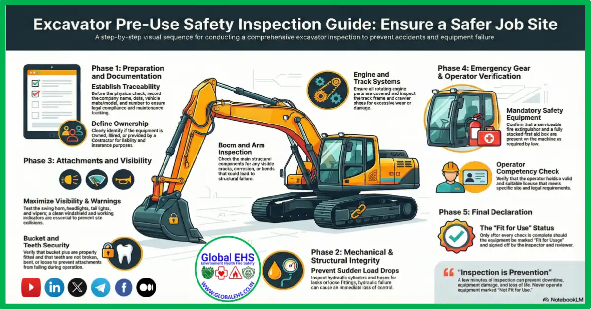 Excavator Inspection Checklist