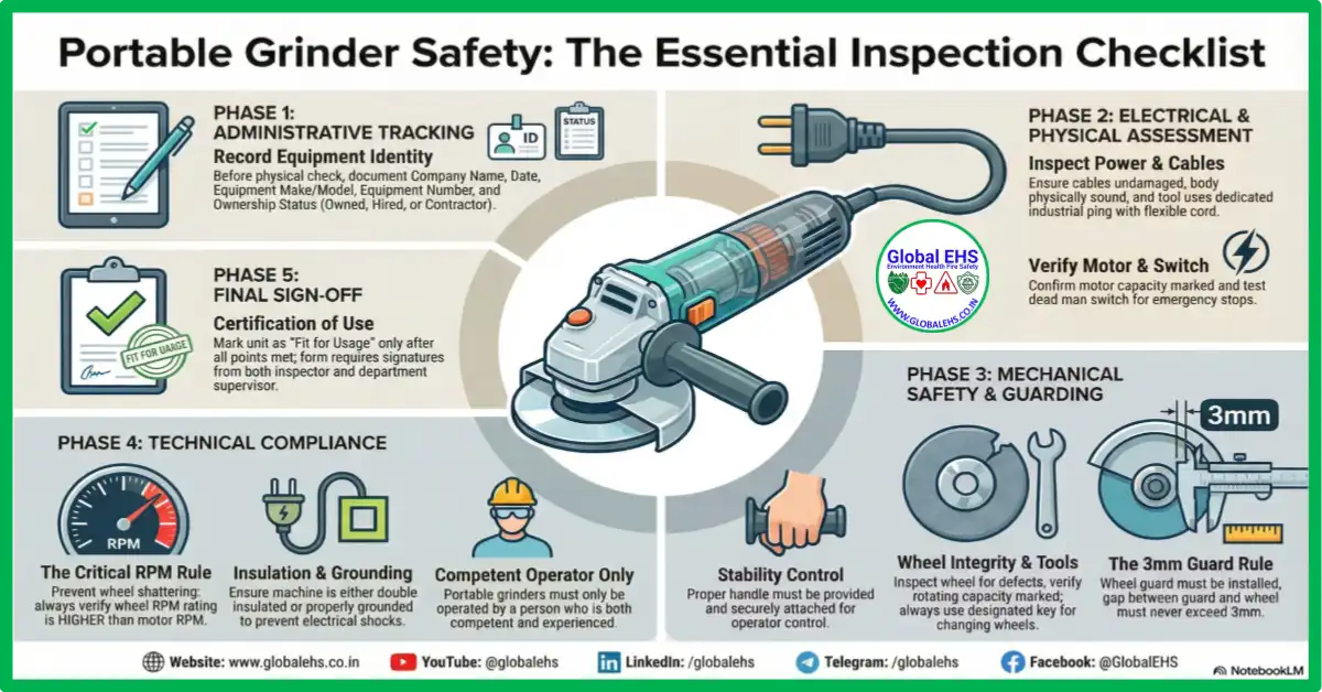 Portable Grinder Inspection Checklist