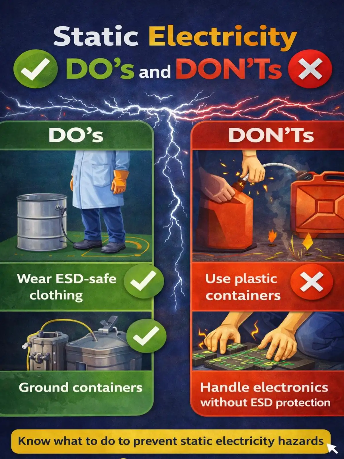 Static-Electricity – Do`s and Don’t