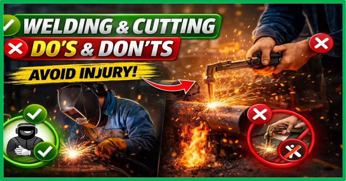 Welding Cutting – Do`s and Don’t