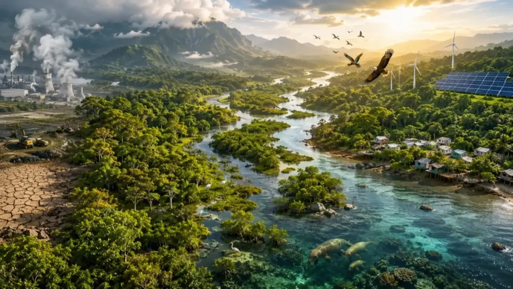 Nature based climate solutions including forests wetlands wildlife and ecosystem restoration for climate resilience